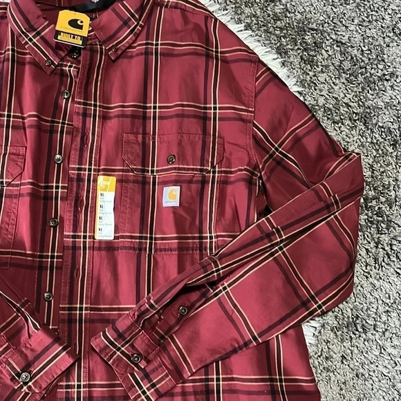 New! Carhartt plaid shirt size XL tall - Picture 4 of 16
